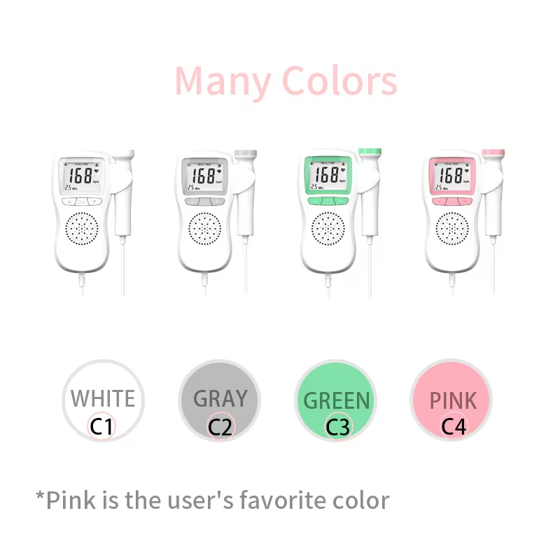 Manufacturer Handheld Prenatal Fetal Heart Rate Monitor Device Doppler Fetal Heart Rate Monitoring System - 图片 3
